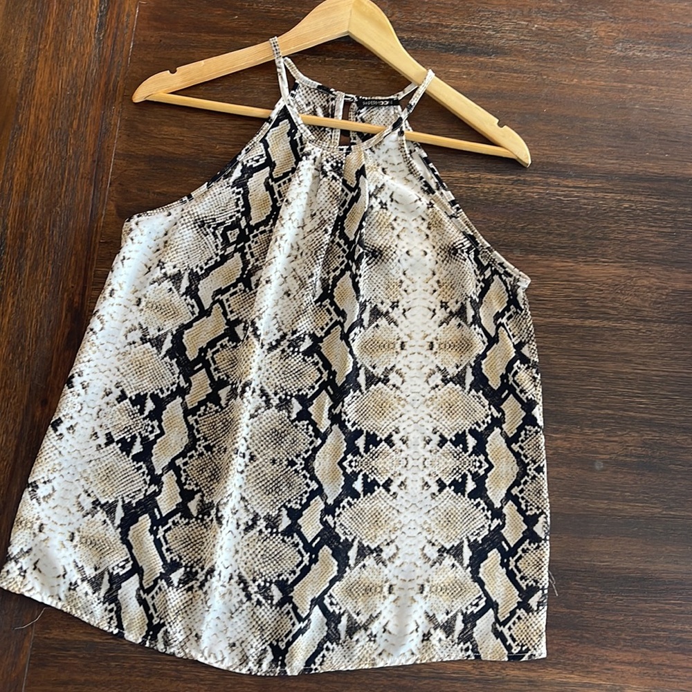 {Papermoon} Snakeskin Print Tank